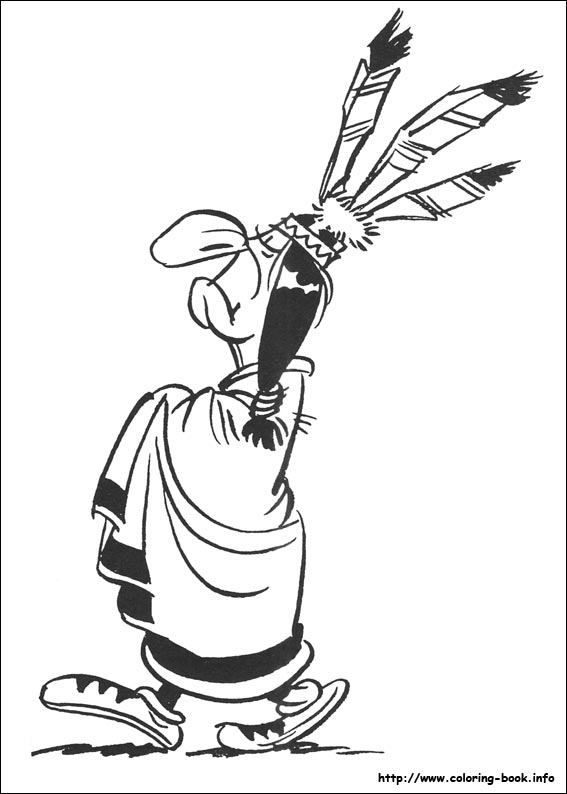 Lucky Luke coloring picture